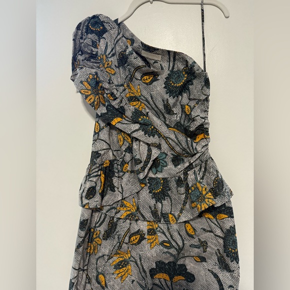 Ulla Johnson Solana One-Shoulder Wide-Leg Jumpsuit - Size 4 - Picture 4 of 7